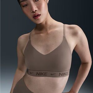 Nike Tan Sports Bra Seamless Design Light Support